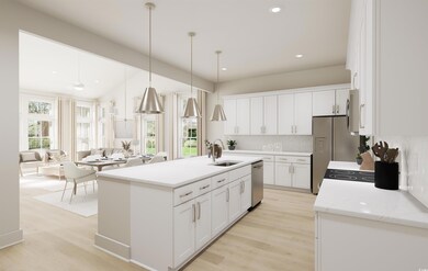 Kitchen with sink, appliances with stainless steel
