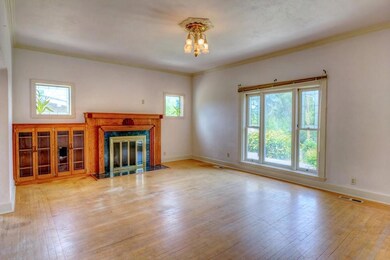 Family Room Wood Burning Fireplace