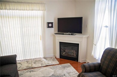 Corner fireplace for warmth and ambiance.