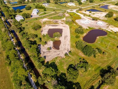 Aerial view of a large body of water