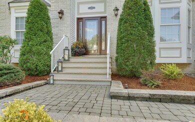 New leaded-glass front door