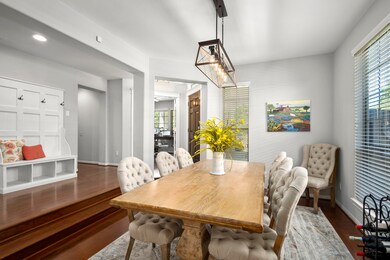 Formal dining room connects directly to the kitchen but is located off the entry.