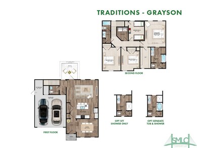 Rendering only. Plan orientation, colors, details
