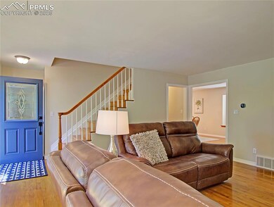 Hardwood floors throughout the main level.