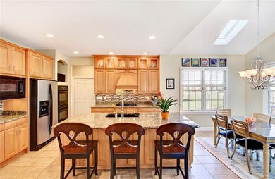 Kitchen with new back splash tile, double wall ove
