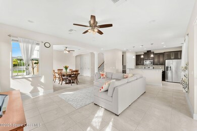 Looking toward dining area and kitchen