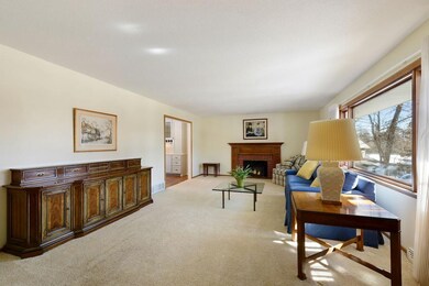 Full view of the living room from the foyer.