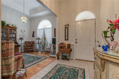 Foyer and formal dining or reading room