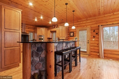 The kitchen island is the perfect spot for your mo