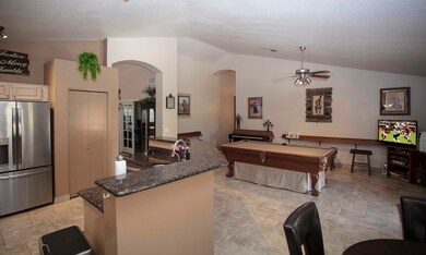 Open to FR with pool table