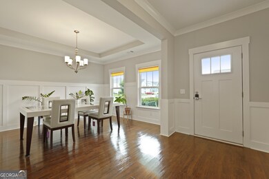 Foyer view of dining room