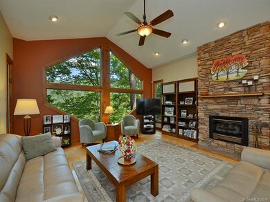 Living Room with a Wall Of Glass