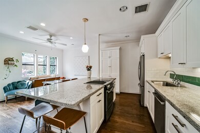 Gorgeous kitchen island with breakfast bar seating