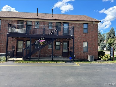 Back of building. Unit is on top right.