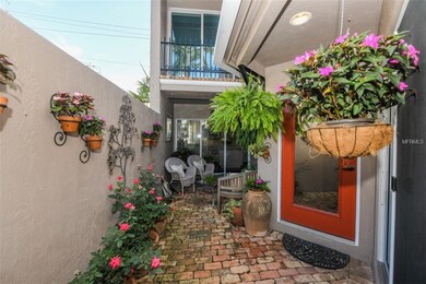 Enchanting garden courtyard.