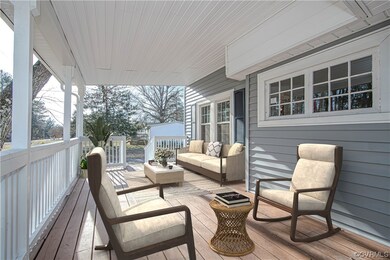 Front Porch Virtually Staged