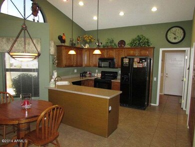 Kitchen is open to rest of house