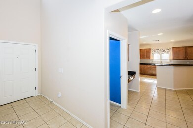 Front entrance to kitchen