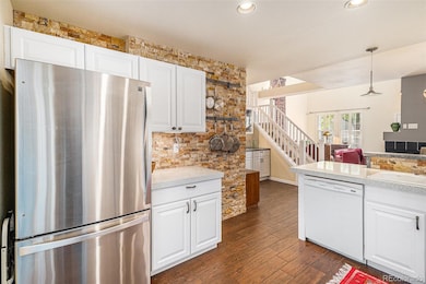 Kitchen looking toward dining room and living room