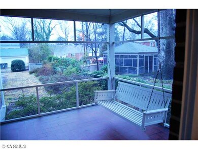 Porch - Large Screened porch with swing.