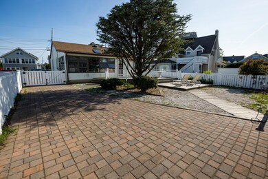 Large, paverd patio.