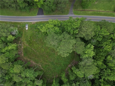 top view of cleared area