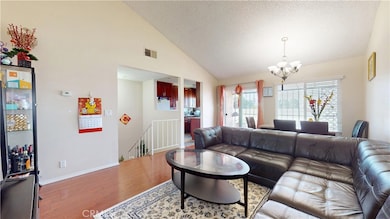 High ceiling living room