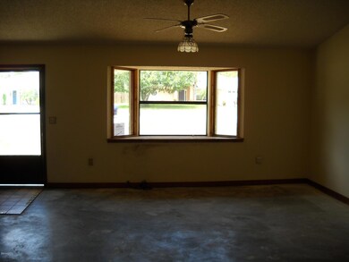Living room with bay window
