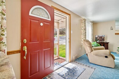 A welcoming covered entry for guests and your pack