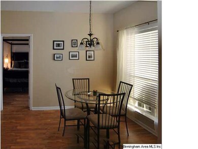 Large window in the eating area.