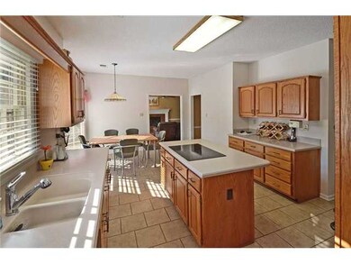 SHowing off all the space for this kitchen, lots o