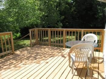 nice size deck for your outdoor entertainment 