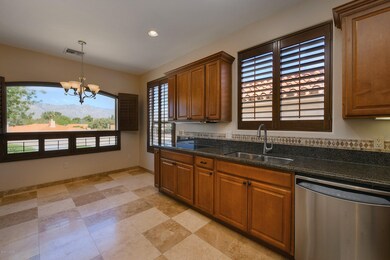 Eat-in kitchen with mountain view
