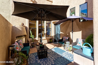 Courtyard with Fireplace