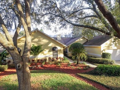 Landscaped yard