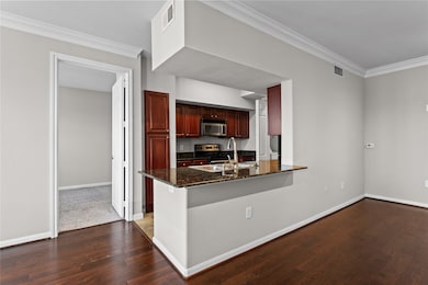 Open floor plan allows for easy conversation from the kitchen to the Living room when entertaining.