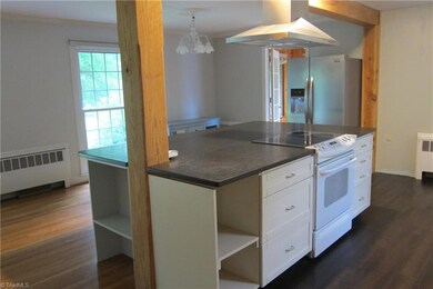Island with storage space...great for cook books or Large appliances.