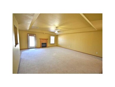 Large living room with gas log fireplace