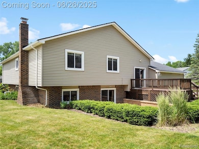 Close up view of back of home