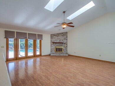 Family Room with wood- burning fireplace