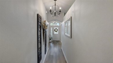 Hallway With Chandeliers