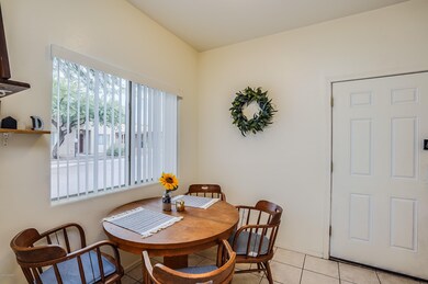 Unit 1 Dining area/door to carport