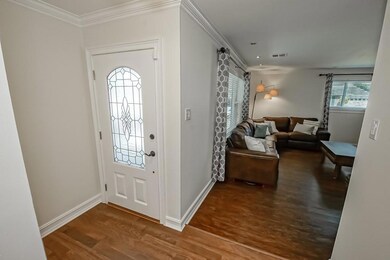 Foyer and living room