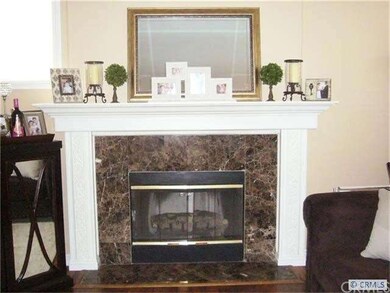Upgraded gas fireplace in family room.