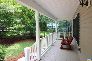 Wide, inviting front porch