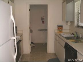 Kitchen view to laundry room