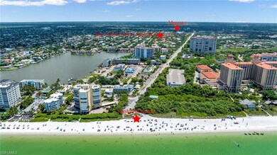 Drone / aerial view of extended coastline