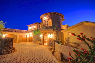 Nightime Front Elevation