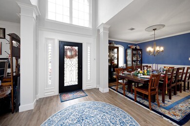Step through the front door and you will find an o