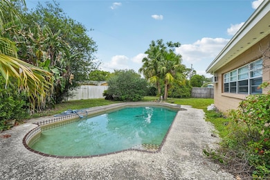 Large backyard pool